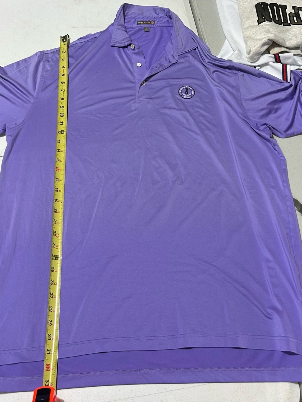 Peter Millar Summer Comfort Chicago Golf Club Polo Shirt Men’s XL Purple